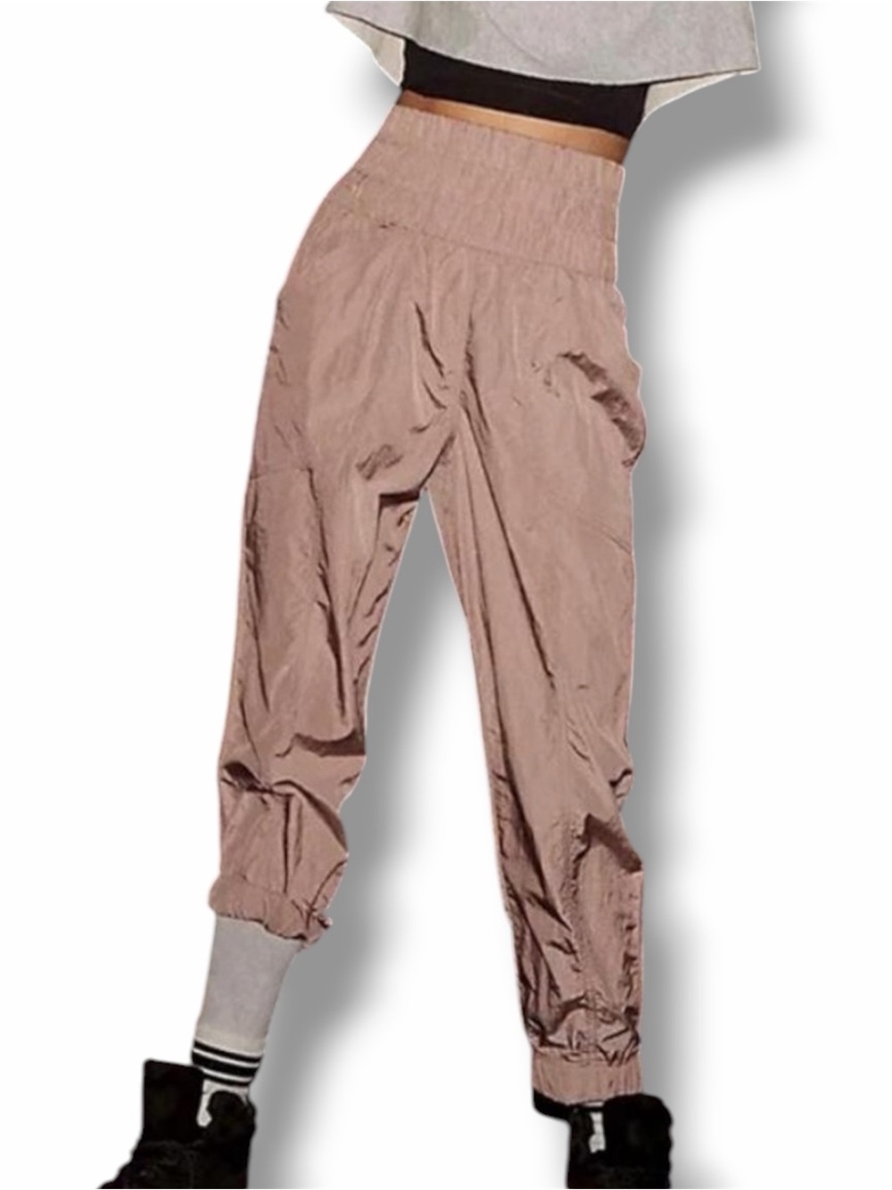 Free People The Way Home Jogger in Mauve Size Small